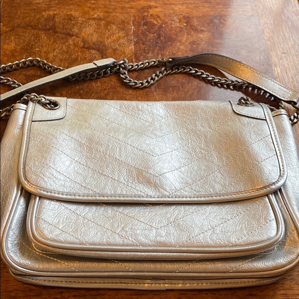 Ainifeel Silver metallic crossbody